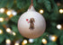 Cocker (Working) Liver Ceramic Round Bauble